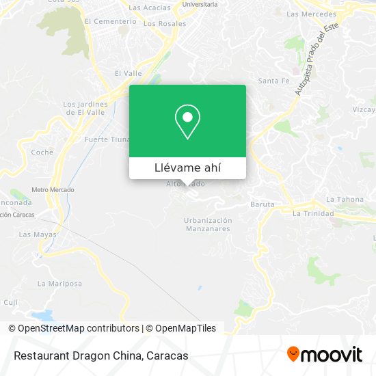 Mapa de Restaurant Dragon China