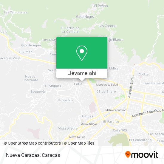 Mapa de Nueva Caracas