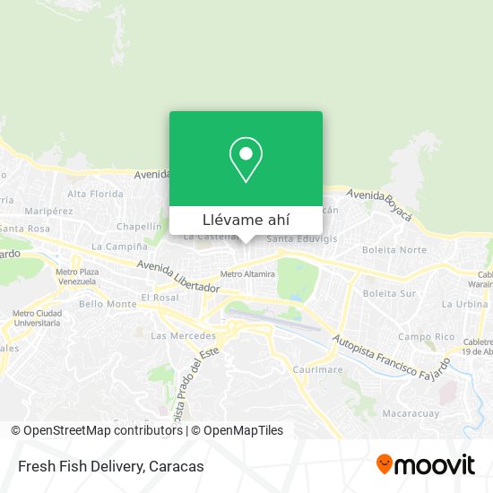 Mapa de Fresh Fish Delivery