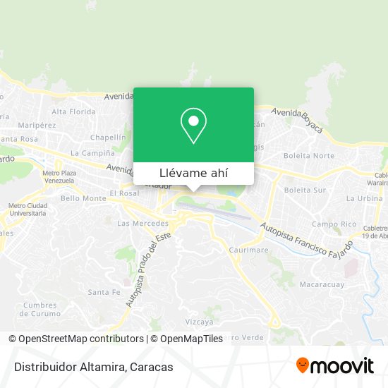 Mapa de Distribuidor Altamira