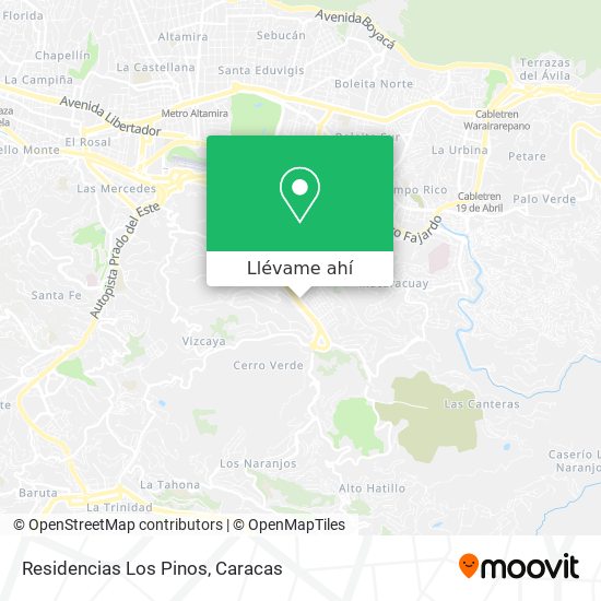 Mapa de Residencias Los Pinos