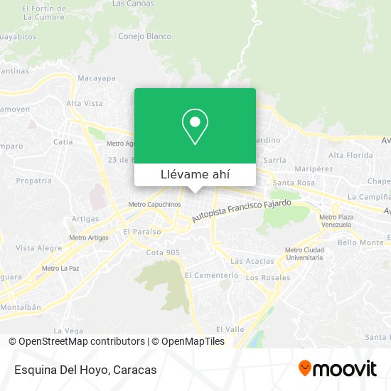 Mapa de Esquina Del Hoyo