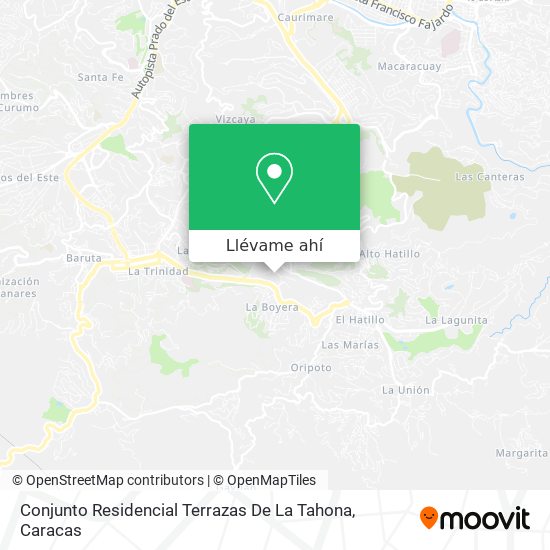 Mapa de Conjunto Residencial Terrazas De La Tahona