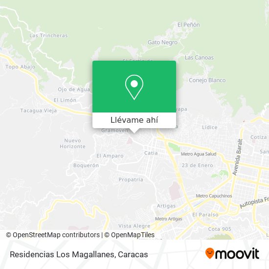 Mapa de Residencias Los Magallanes