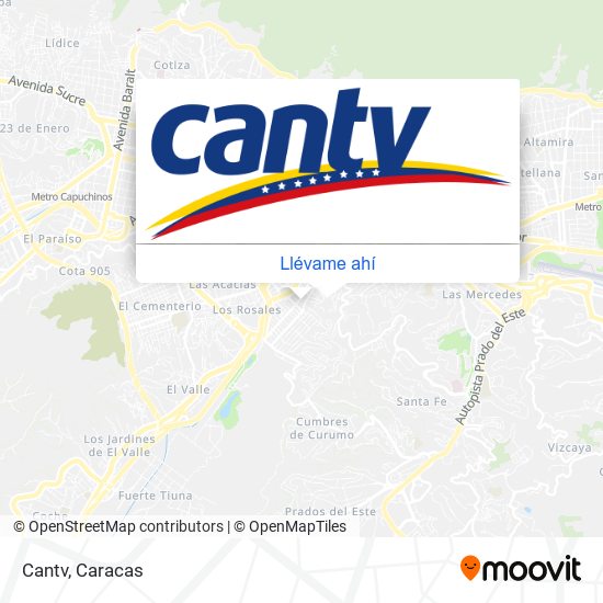 Mapa de Cantv