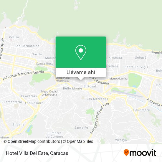 Mapa de Hotel Villa Del Este