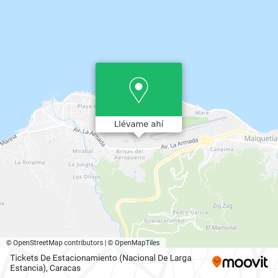 Mapa de Tickets De Estacionamiento (Nacional De Larga Estancia)