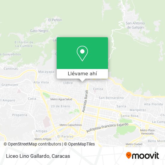 Mapa de Liceo Lino Gallardo