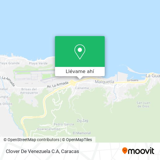 Mapa de Clover De Venezuela C.A