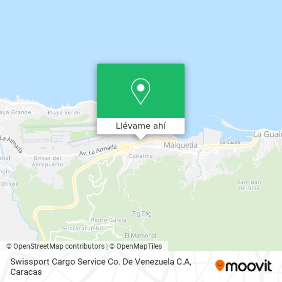 Mapa de Swissport Cargo Service Co. De Venezuela C.A