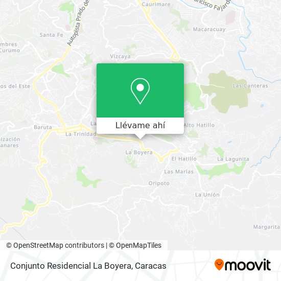 Mapa de Conjunto Residencial La Boyera