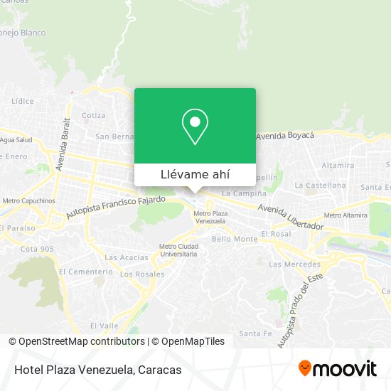 Mapa de Hotel Plaza Venezuela