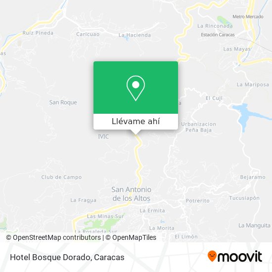 Mapa de Hotel Bosque Dorado