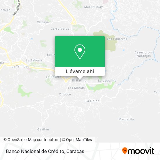 Mapa de Banco Nacional de Crédito