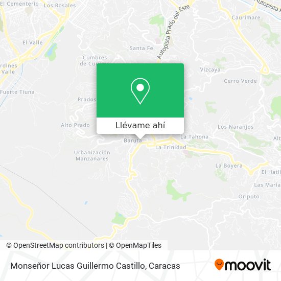 Mapa de Monseñor Lucas Guillermo Castillo