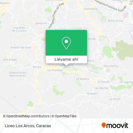 Mapa de Liceo Los Arcos