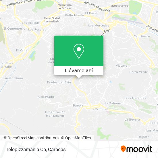 Mapa de Telepizzamanía Ca