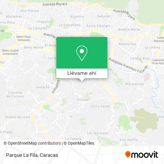 Mapa de Parque La Fila