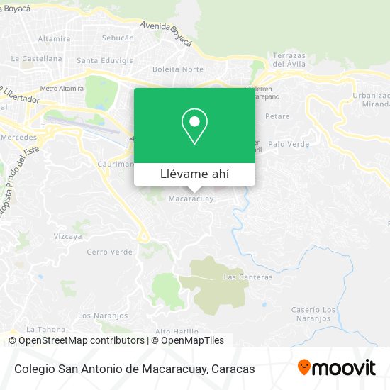 Mapa de Colegio San Antonio de Macaracuay