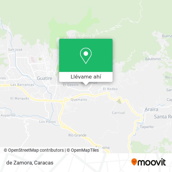 Mapa de de Zamora