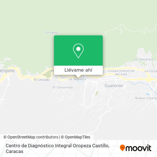 Mapa de Centro de Diagnóstico Integral Oropeza Castillo