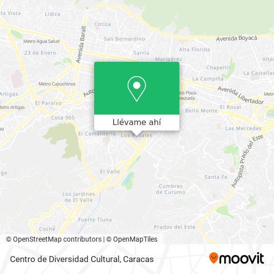 Mapa de Centro de Diversidad Cultural