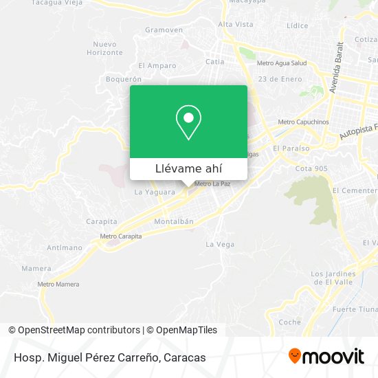 Mapa de Hosp. Miguel Pérez Carreño