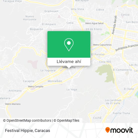 Mapa de Festival Hippie