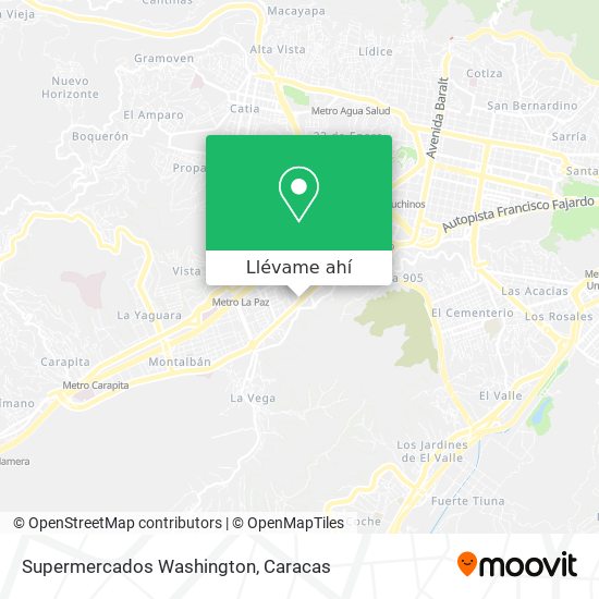 Mapa de Supermercados Washington