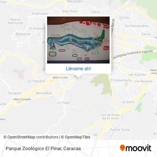Mapa de Parque Zoológico El Pinar
