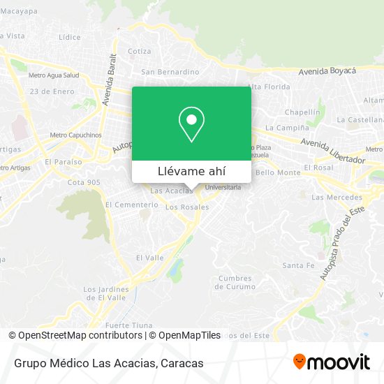 Mapa de Grupo Médico Las Acacias