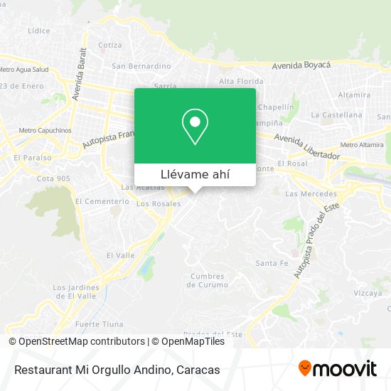 Mapa de Restaurant Mi Orgullo Andino