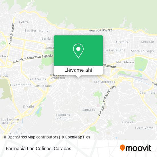 Mapa de Farmacia Las Colinas