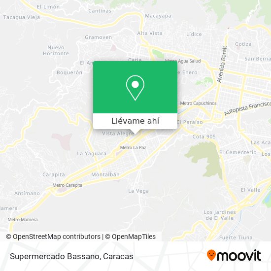 Mapa de Supermercado Bassano