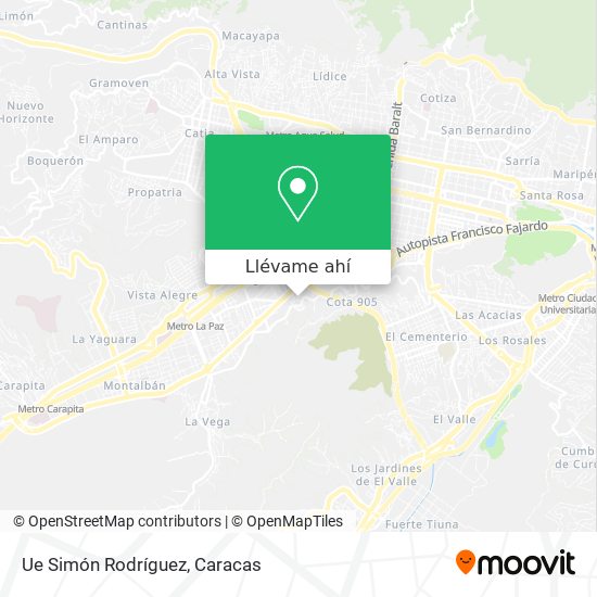 Mapa de Ue Simón Rodríguez