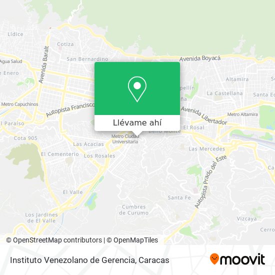 Mapa de Instituto Venezolano de Gerencia