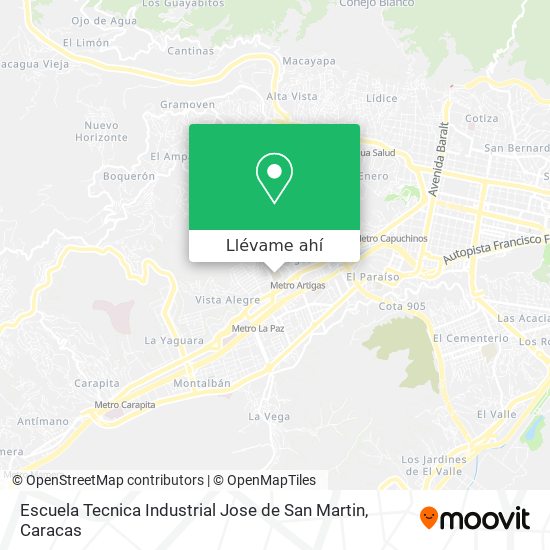 Mapa de Escuela Tecnica Industrial Jose de San Martin