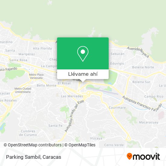 Mapa de Parking Sambil