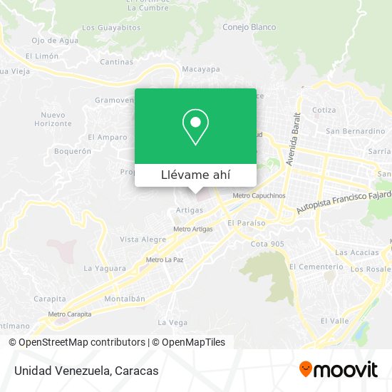 Mapa de Unidad Venezuela