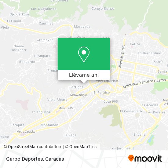 Mapa de Garbo Deportes