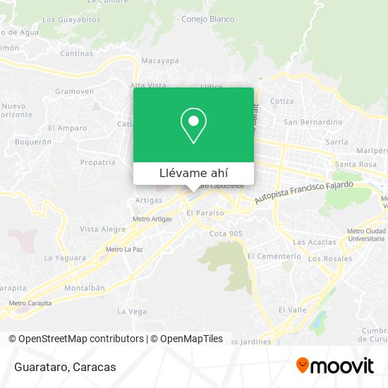 Mapa de Guarataro
