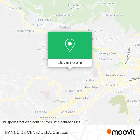 Mapa de BANCO DE VENEZUELA