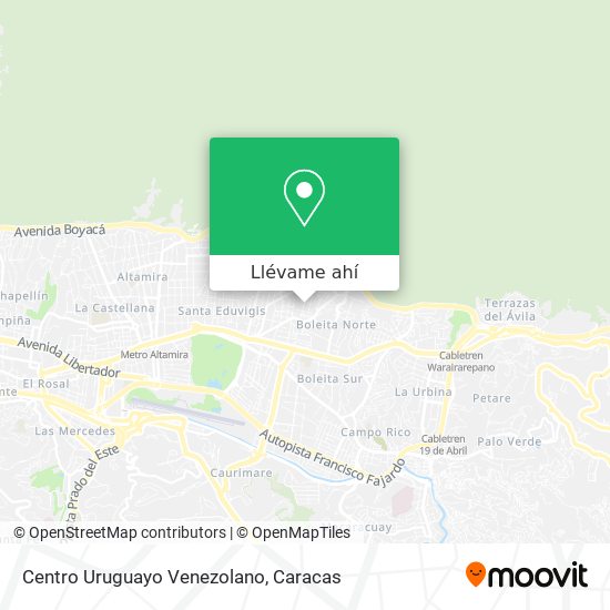 Mapa de Centro Uruguayo Venezolano