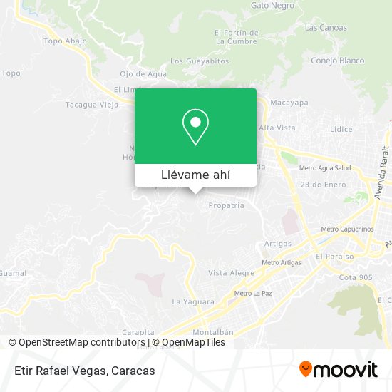 Mapa de Etir Rafael Vegas