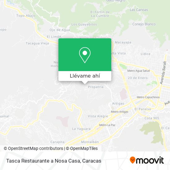 Mapa de Tasca Restaurante a Nosa Casa