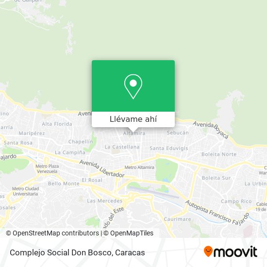 Mapa de Complejo Social Don Bosco