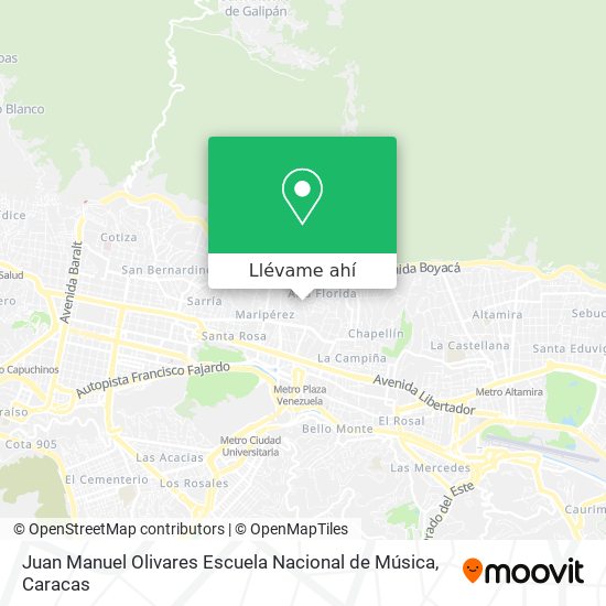 Mapa de Juan Manuel Olivares Escuela Nacional de Música