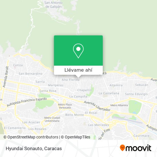 Mapa de Hyundai Sonauto