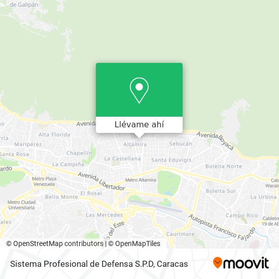 Mapa de Sistema Profesional de Defensa S.P.D