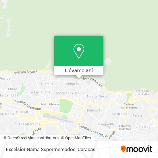 Mapa de Excelsior Gama Supermercados